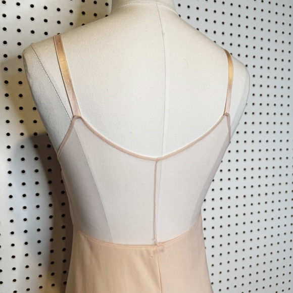 Vintage | Kickernick Baby Pink Slip Dress w/ Delicate Embroidered Flowers - Picture 2 of 12